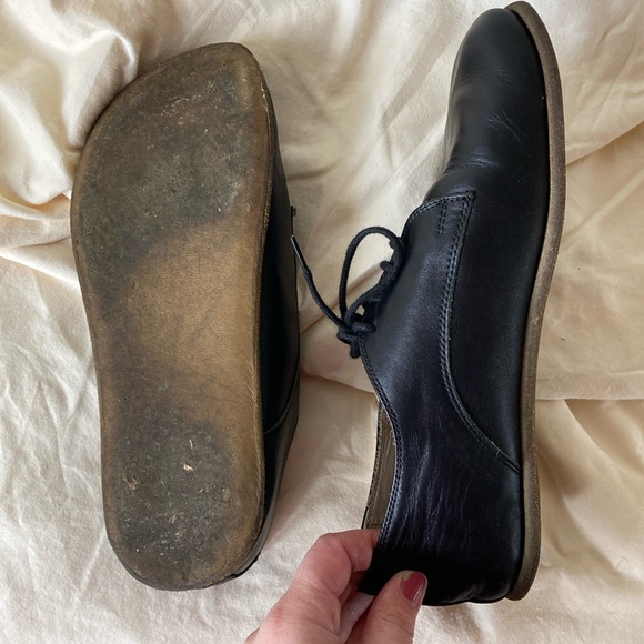 AINTAP Feel Barefoot Minimalist zero drop handmade black leather oxfords W9 EU40 - Picture 7 of 10